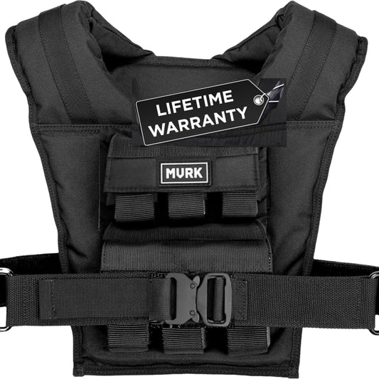 MVRK Adjustable Weighted Vest Men 28 lbs - Weighted Workout Vest With Iron Weights, Heavy Duty Weighted Exercise Vest For Functional Training, Slim Design Weighted Running Vest, Weight Vest for Men