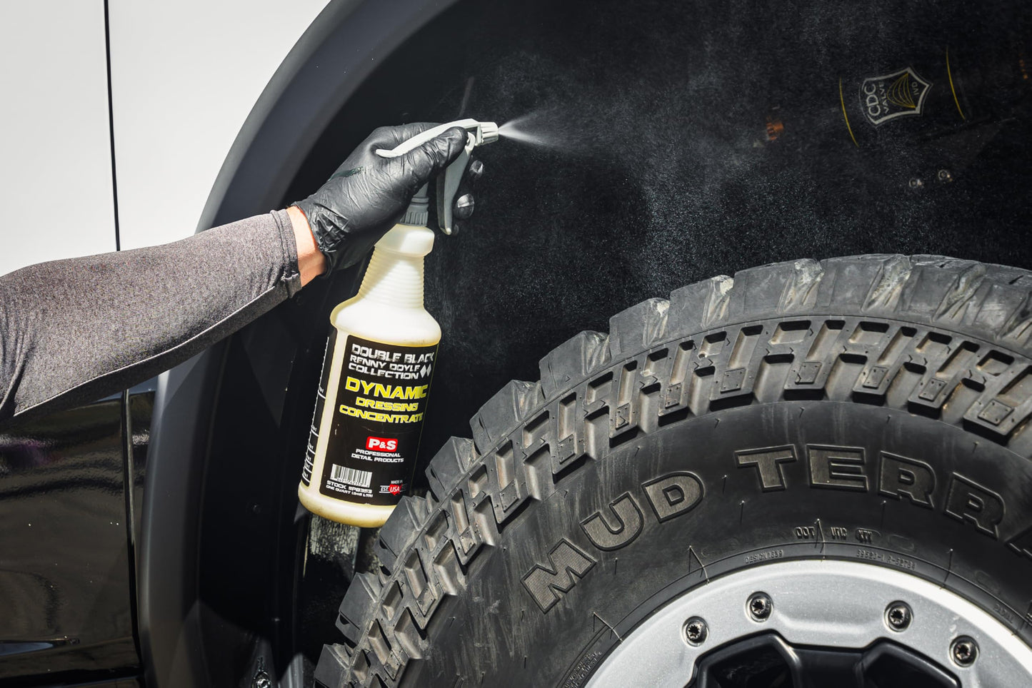 P & S Professional Detail Products Dynamic Dressing Hyper Concentrate – Versatile Tire, Trim & Engine Dressing – Adjustable Gloss Finish & UV Protection - 1 Gallon