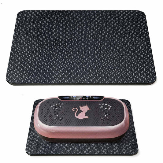 Upgraded Double-Sided Non-Slip Surface Mat for Vibration Plate Machine - Anti Vibration Pad & Exercise Mat for Most Vibration Platform Machines, Reduce Noise Accessories, Protect Floors & Carpet