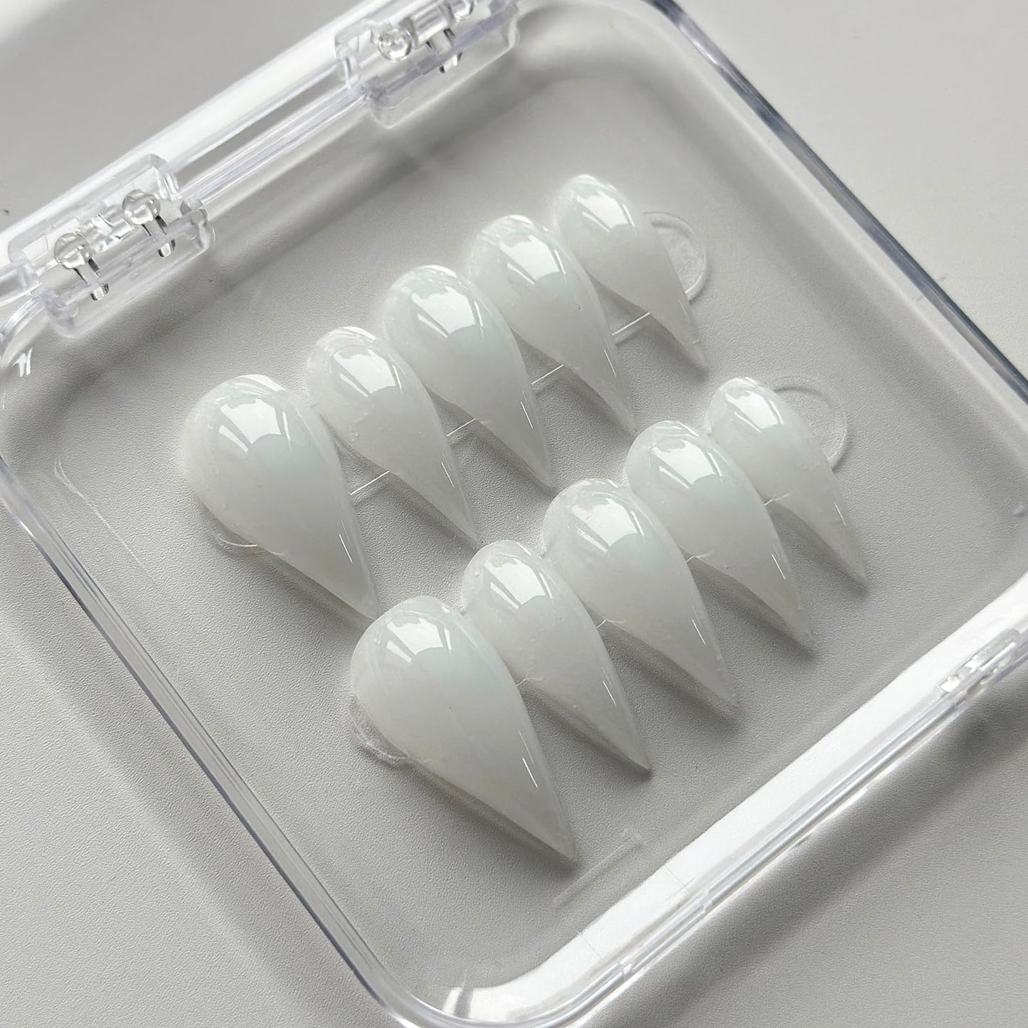 Luxury Press on Nails Medium Curved Stiletto Handmade Eagle Claw Unique Reusable ABS Material Fake Nails Dragon Claw False Nails with Designs Cat Claw Glossy Glue on Nail Thick Acrylic Nail(S)