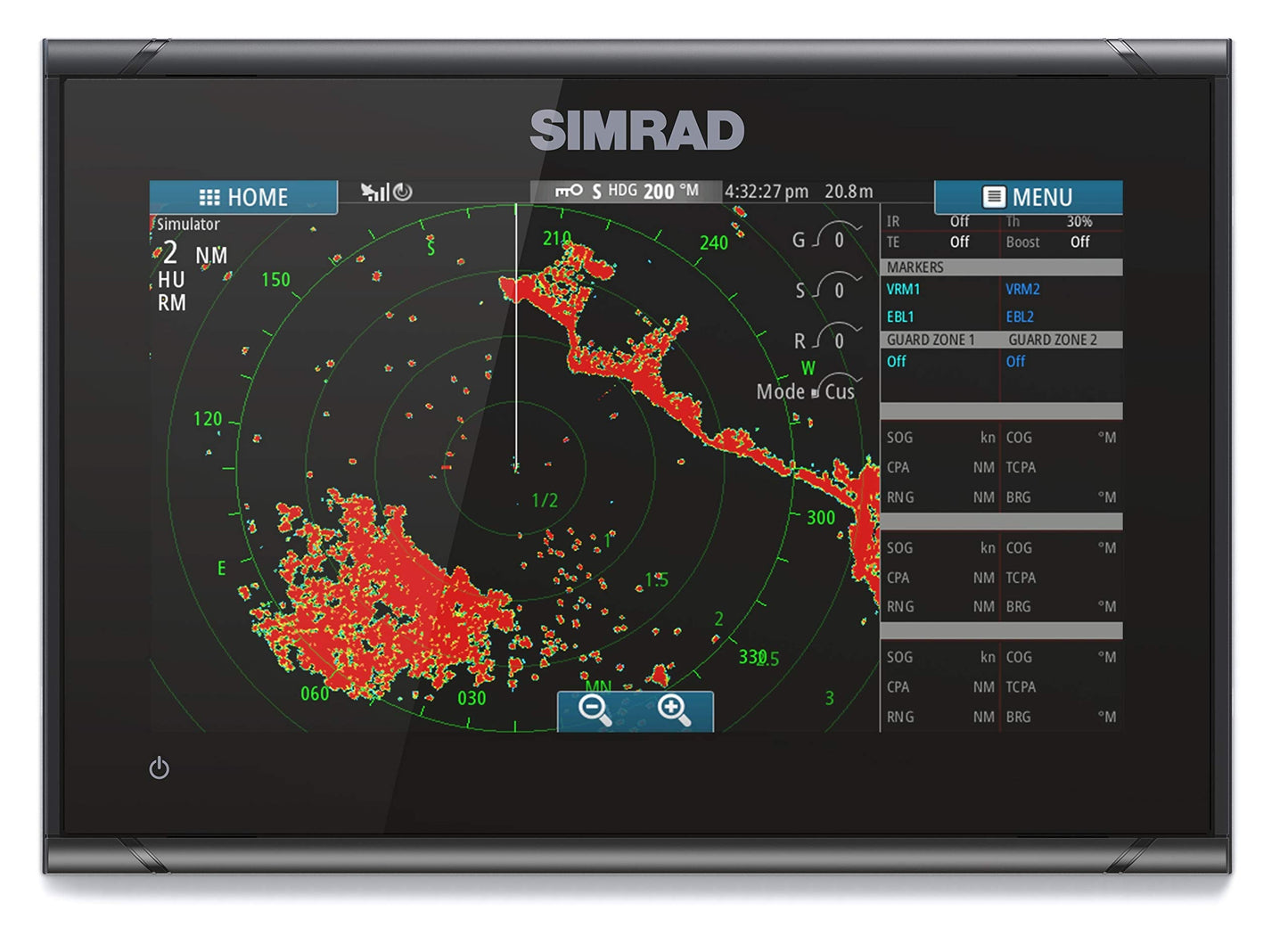 Simrad GO9 XSE - 9-inch Chartplotter (No Transducer) with C-MAP Discover Chart Card