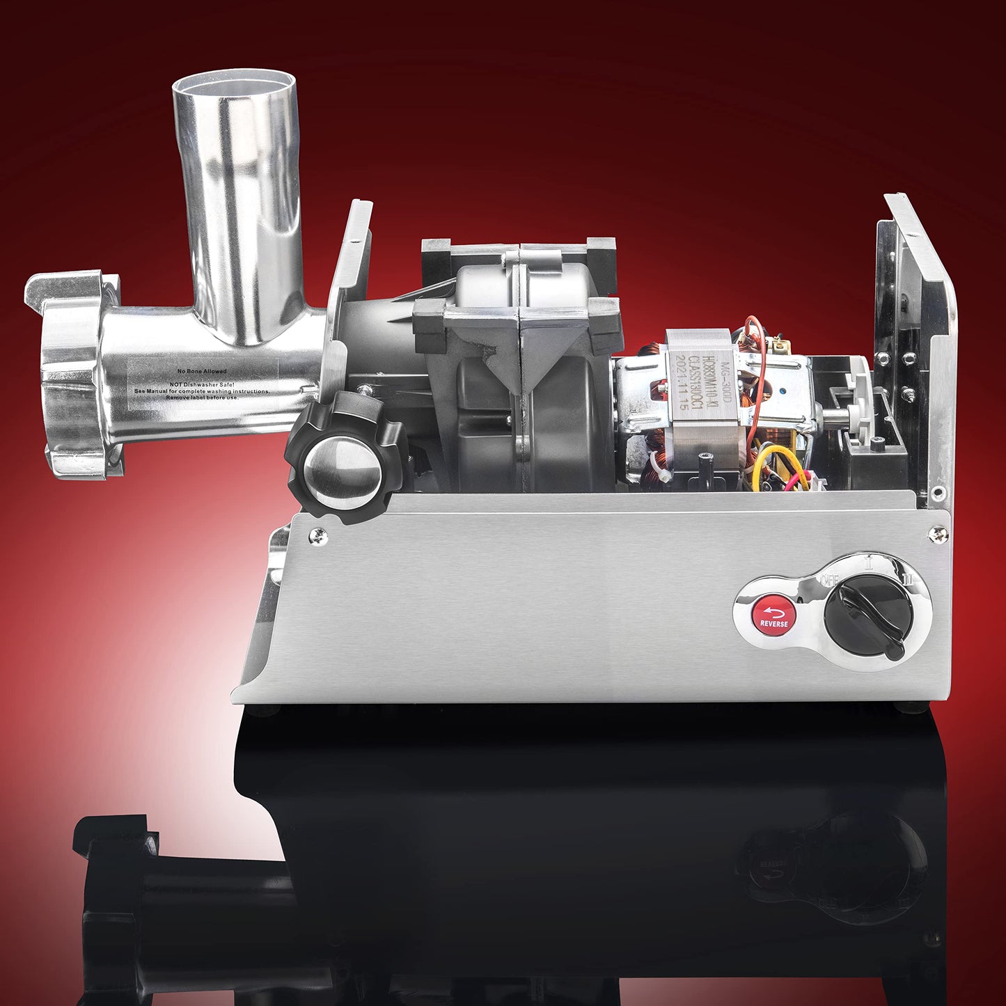 STX International Turboforce HD (Heavy Duty) 3500 Series 6-in-1 Electric Meat Grinder | Sausage Stuffer | Kubbe Maker | Juicer Attachment | 5 Grinding Plates | Stainless Steel Blades & More Included
