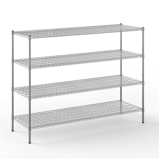 Regal Altair 24" Deep x 72" Wide x 54" Height Wire Shelving Kit | 4-Tier | NSF Commercial Storage Rack Unit