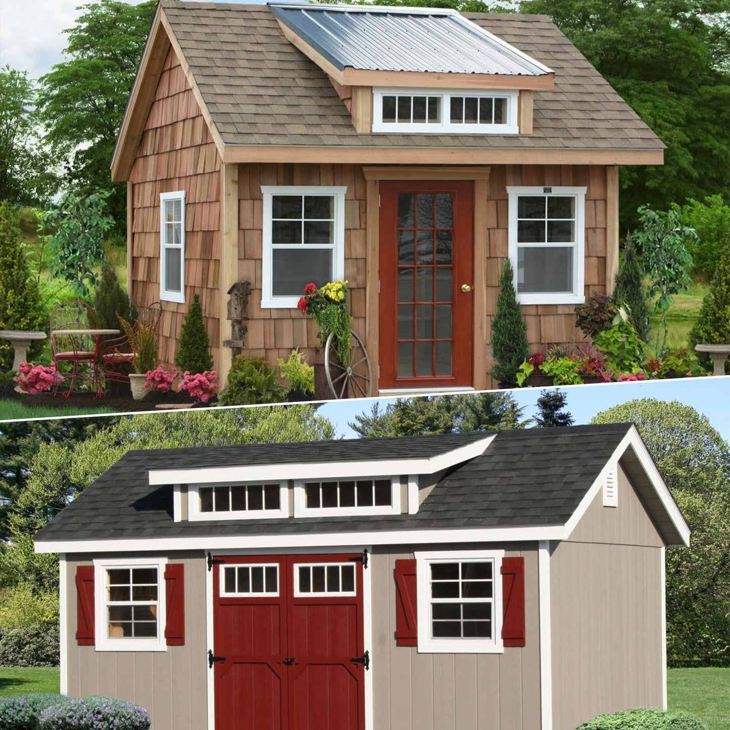 2 Pack White Shed Windows 24" x 36" Flush Mount Window with Tempered Glass and Fiberglass Screen for Chicken Coop Sheds Barns Playhouse
