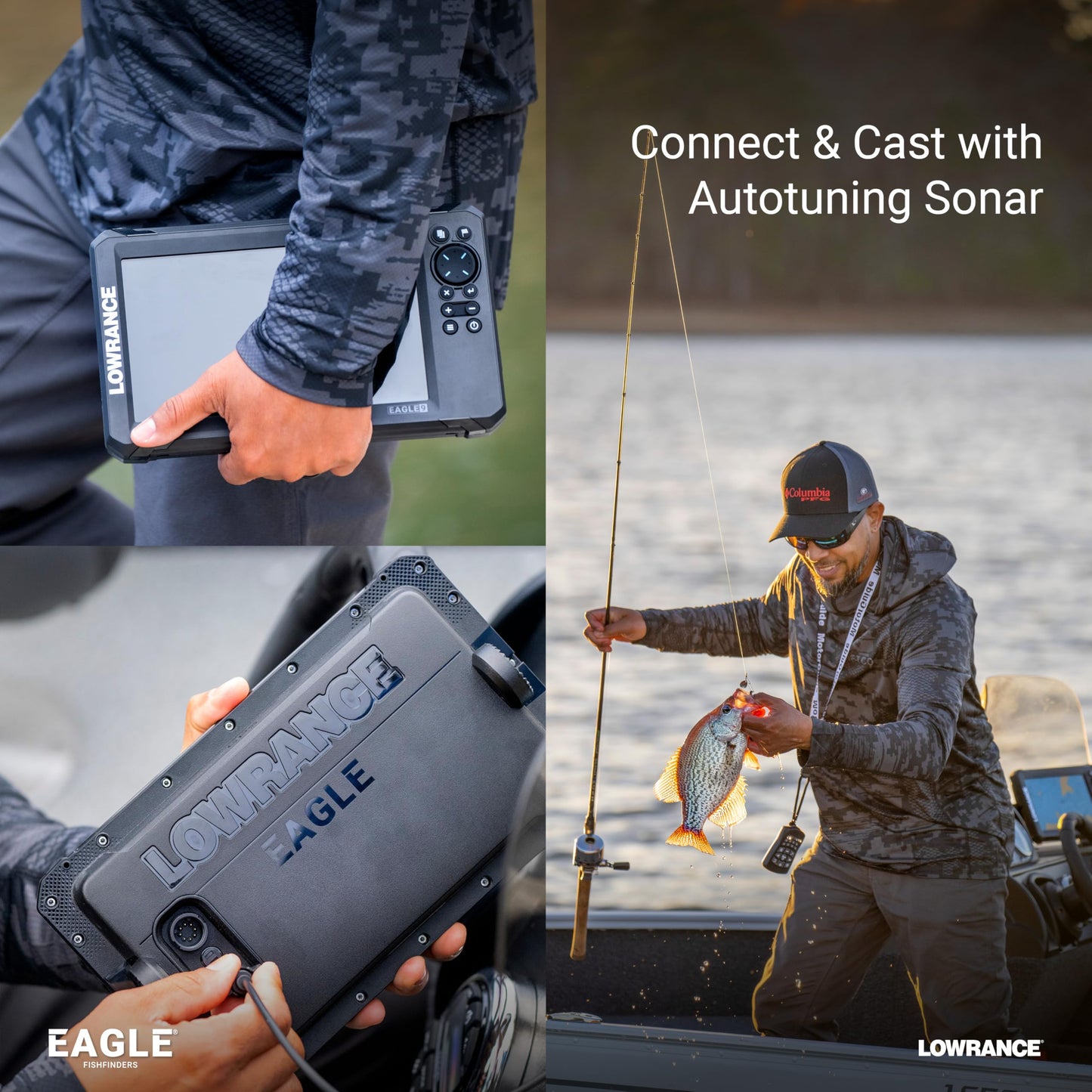 Lowrance Eagle 5 FishFinder/Chartplotter with SplitShot HD Transducer and C-MAP Discover MicroSD Card Charts, 5-inch IPS Screen, Black, 000-16226-001