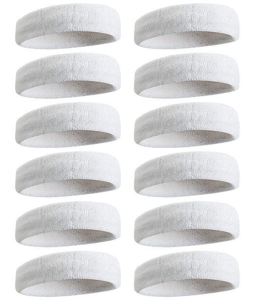 Towel Headband Fashion Sweatbands Sports Headband Soft Organic Cotton Outdoor Head Sweat Band for Men & Women Yoga Exercise