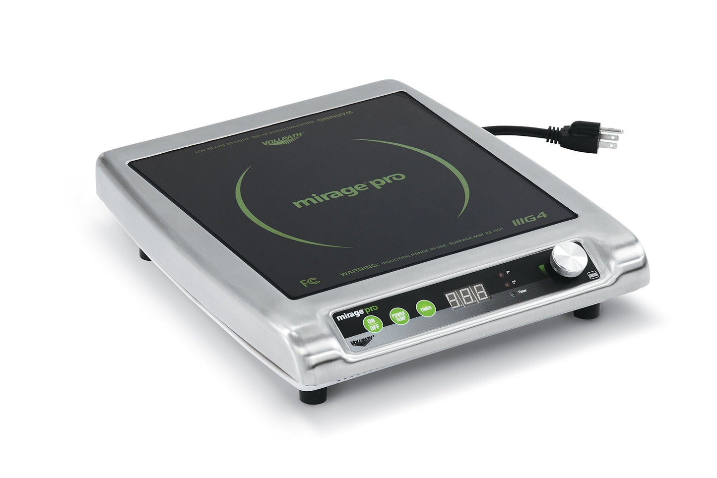 Vollrath (59500P) Mirage Pro Countertop Induction Range (1800-Watt, 15-Amps, NSF)