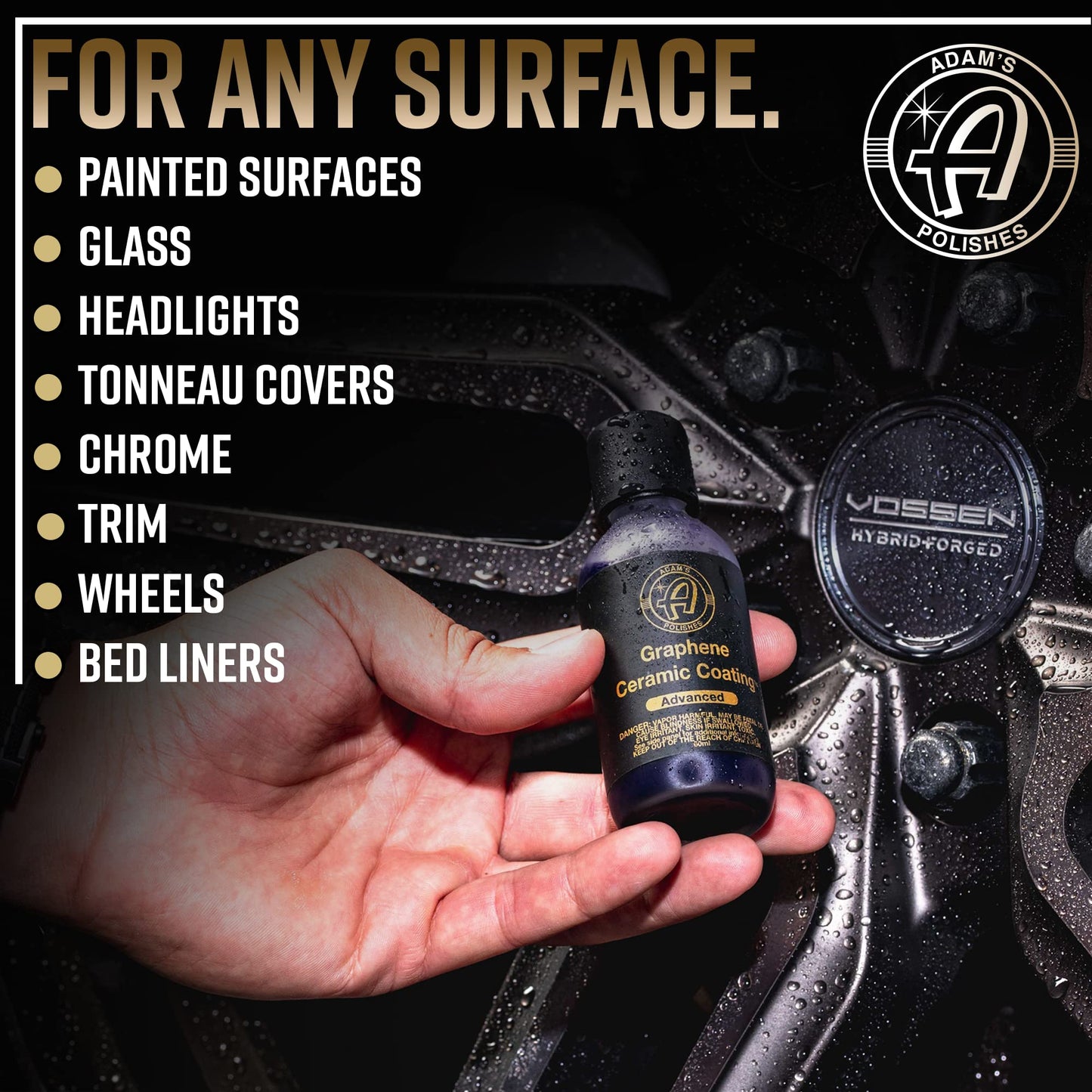 Adam's Advanced Graphene Ceramic Coating (Standard Kit) - 10H Graphene Coating for Auto Detailing, 9+ Years of Car Protection & Patented UV Technology