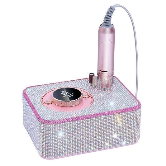 ANBEISTEE Electric Nail Drill 35000 RPM, Professional Rechargeable Nail File Kit, Nail Drill Machine, Acrylic Nail Kit for Any Manicure, Pedicure, Ideal Nail Art Tools, Designed for Salon, Home