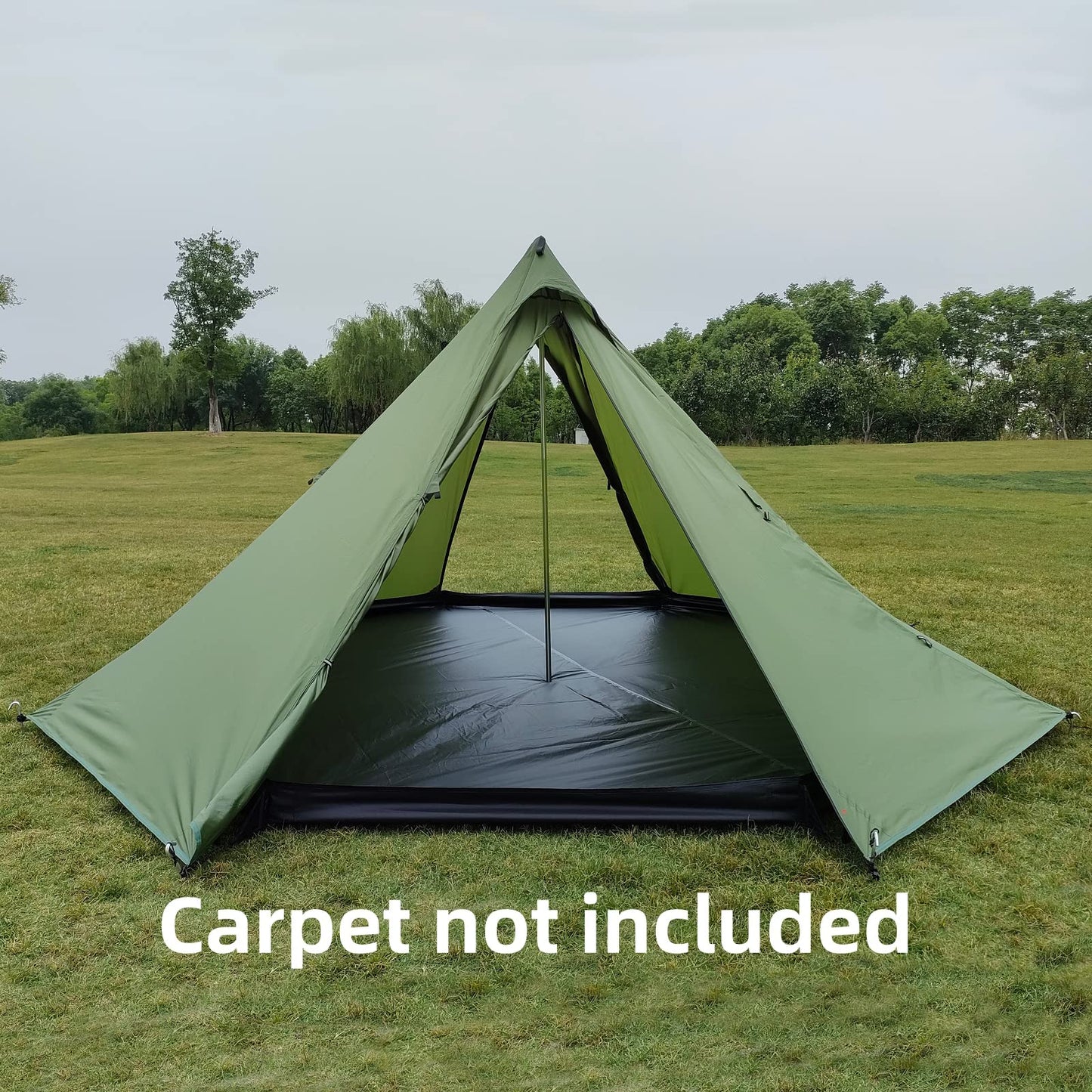 Longeek 4 Person Camping Tent 4 Seasons Backpacking Ultralight Easy Up Hot Teepee