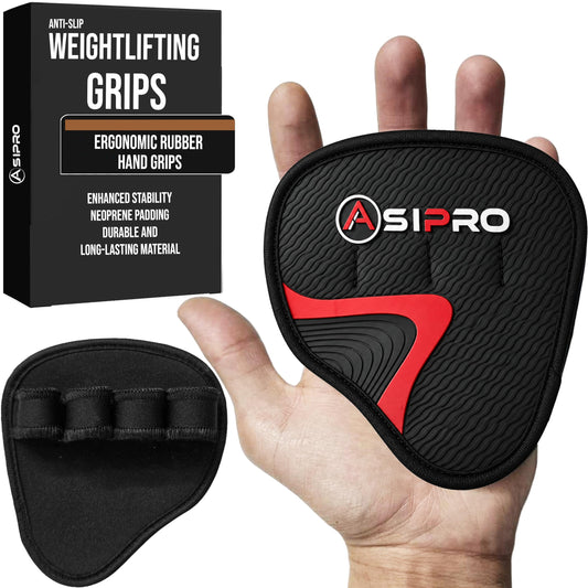 ASIPRO Lifting Grips for Weight Lifting Alternative to Workout Gloves Women & Men Gift Gym Hand Grips Gym Grips Men & Women No Sweaty Gym Workout Gloves Workout Grips Rubber Grips Pads