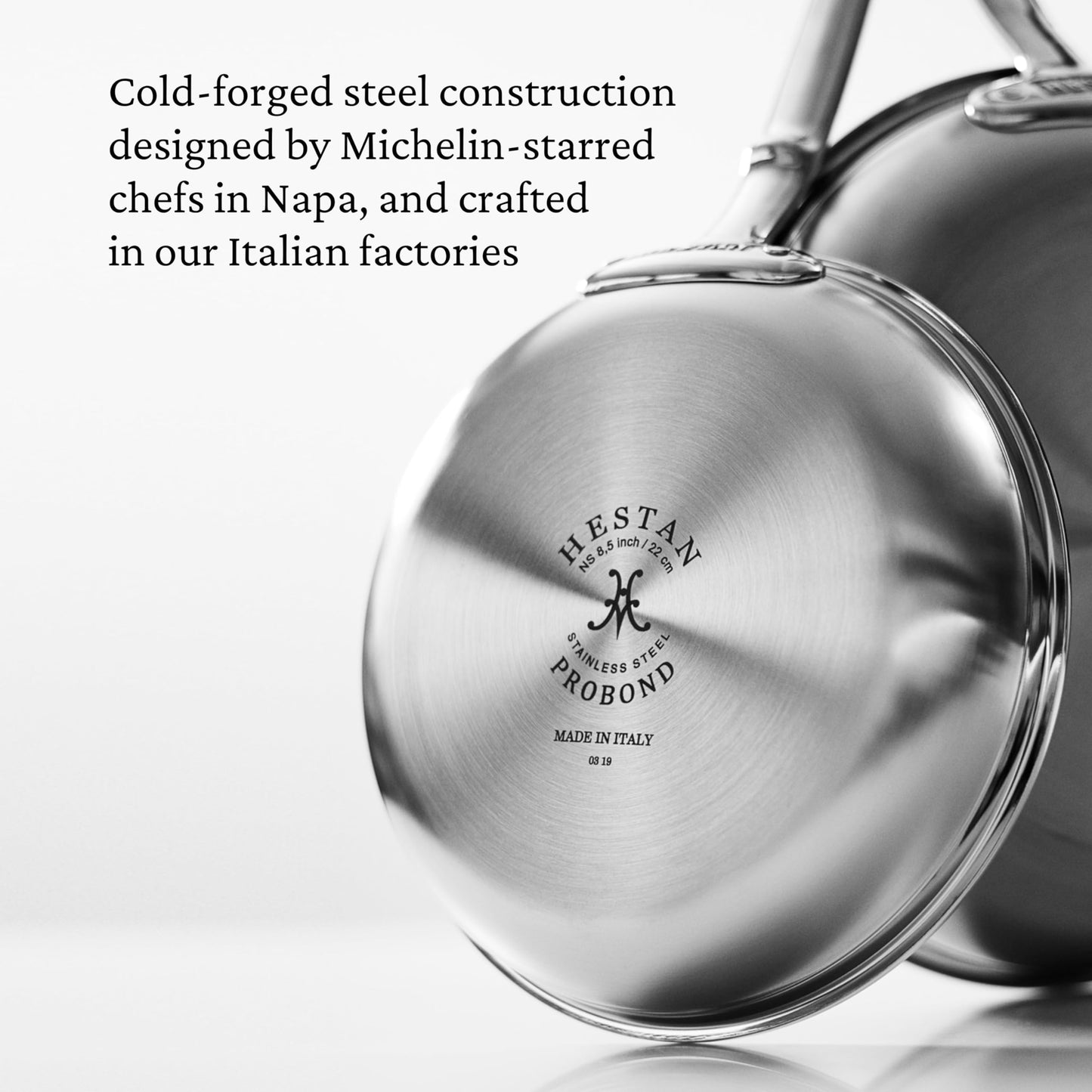Hestan ProBond Forged TITUM - Professional Clad Stainless Steel, Nonstick, Frying Pan, (11-Inch) Induction Compatible, Made without PFOAs