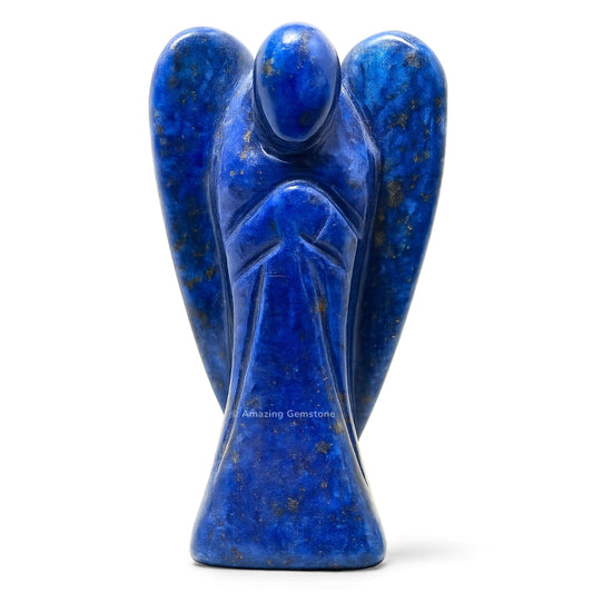 Amazing Gemstone Lapis Lazuli Angel - Lapis Lazuli Crystal Angel and Pocket Guardian Angel Crystal Figurines (1.5 inches)