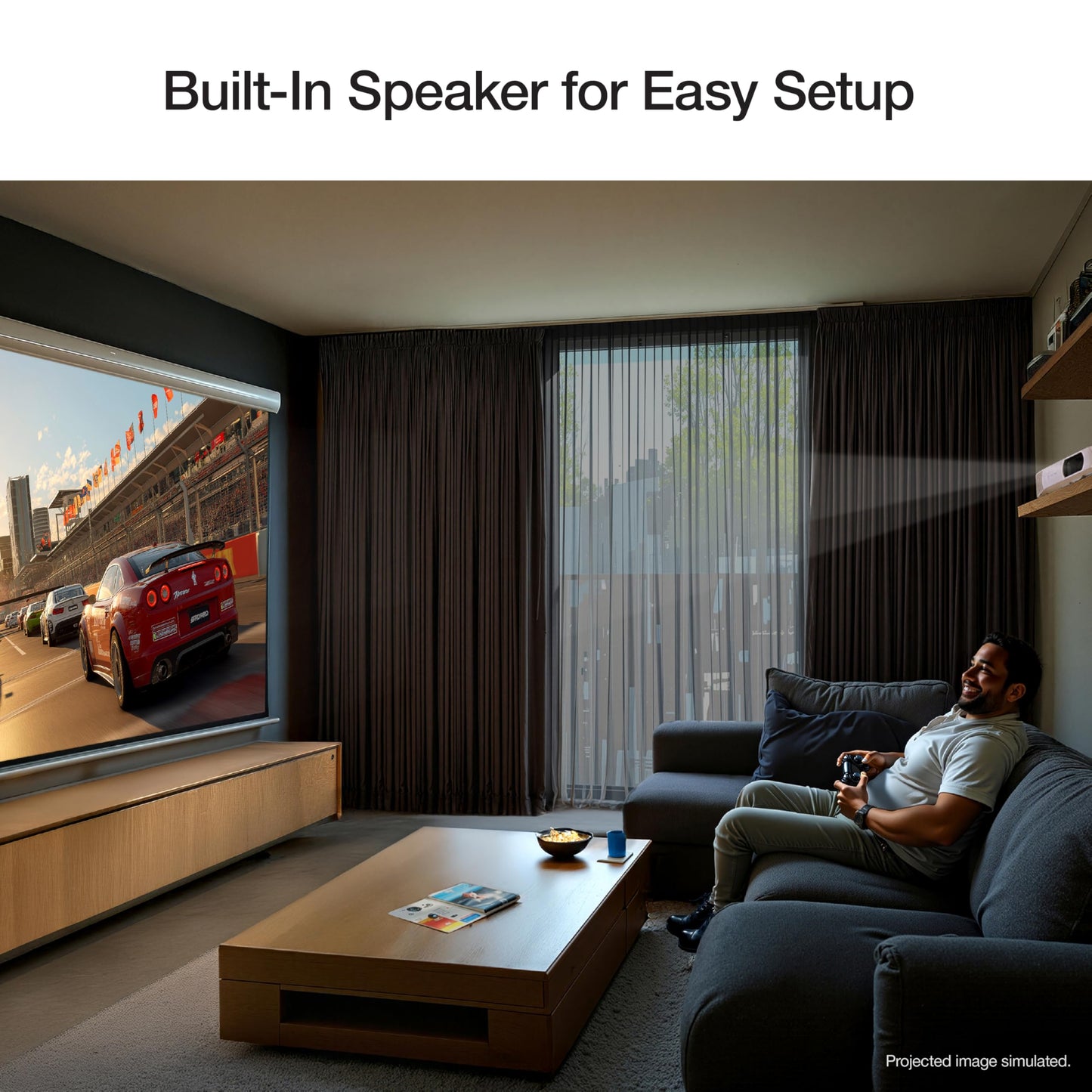Epson Home Cinema 980 3-Chip 3LCD 1080p Projector 4,000 Lumens Color and White Brightness, Streaming/Gaming/ Media Room, Built-In Speaker, Auto Picture Skew, 16000:1 Contrast, 2 HDMI Ports