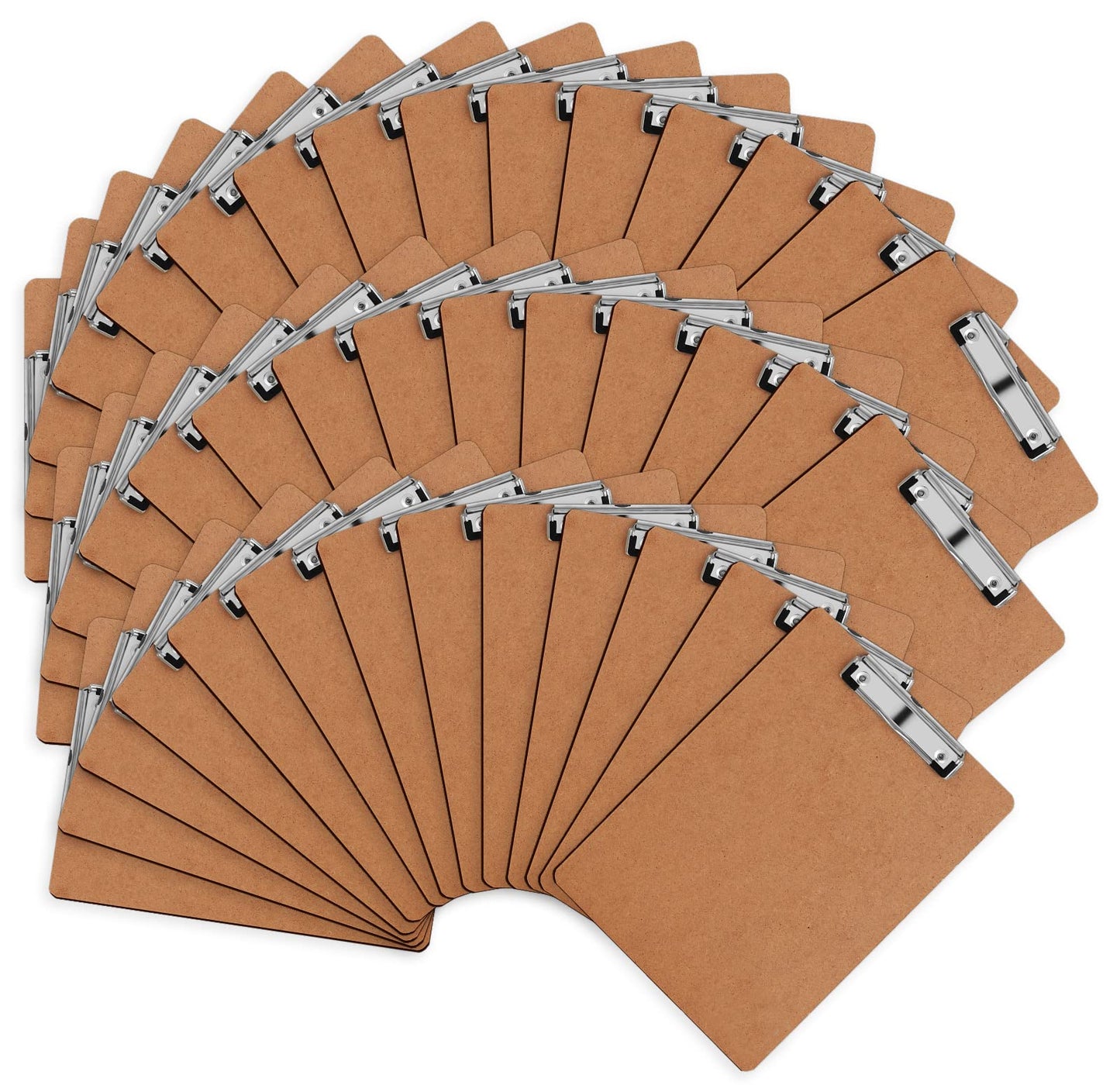 Clipboards, HERKKA 42 Pack Hardboard Office Clipboards Low Profile Clip Standard A4 Letter Size, ECO Friendly