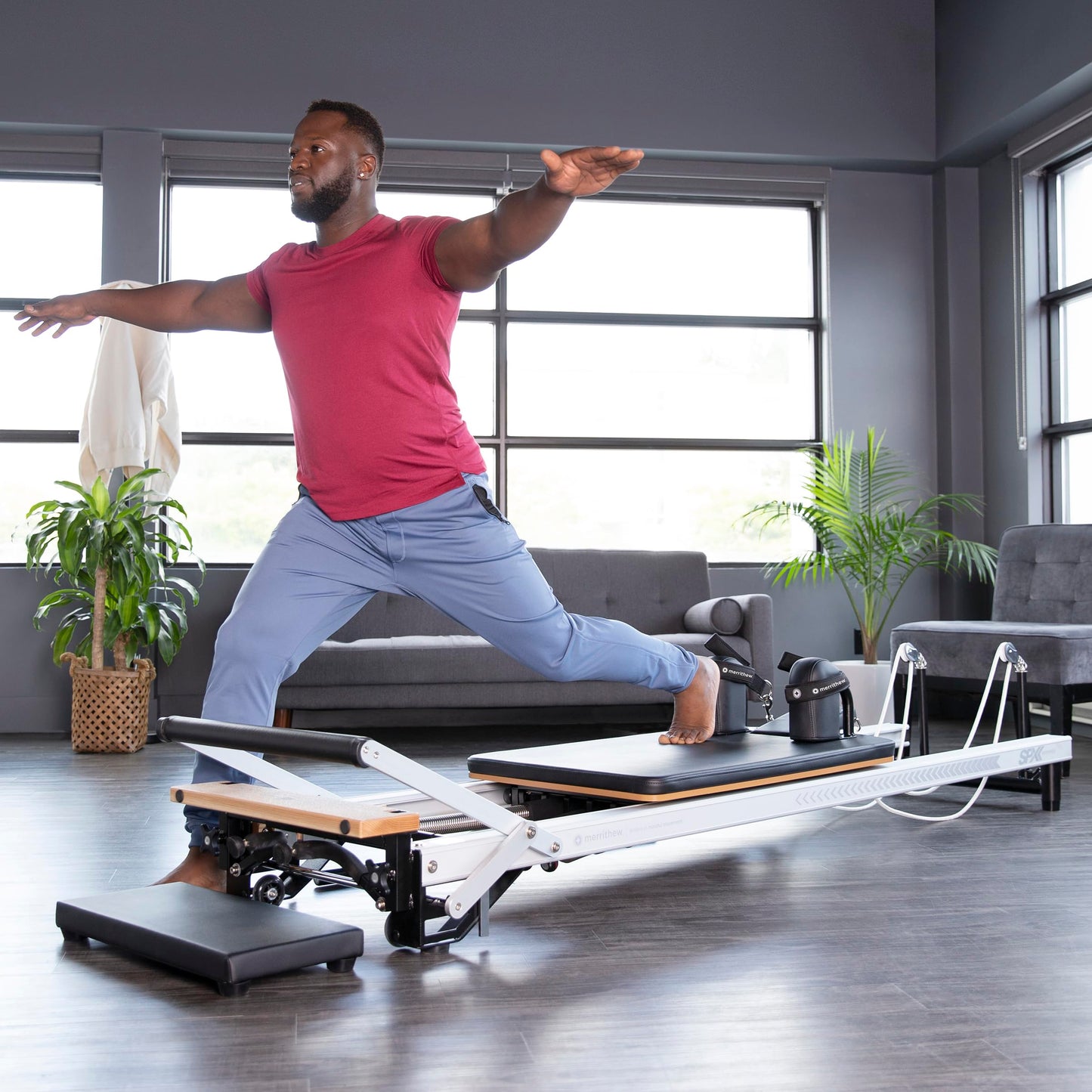 Merrithew Elevated at Home SPX Reformer Package (Black) (ST-11010)