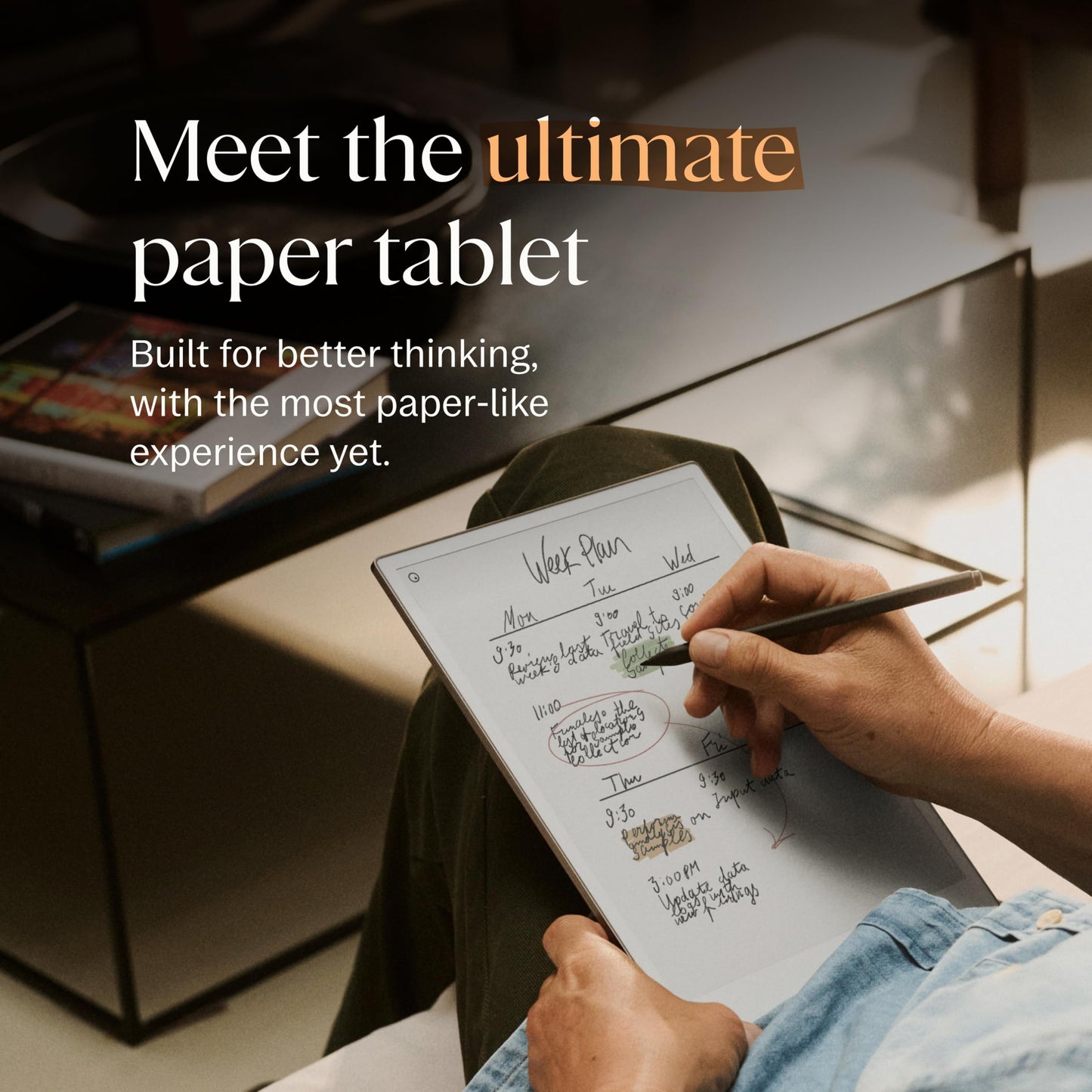 reMarkable Paper Pro Bundle – Includes 11.8” reMarkable Paper Tablet, and Marker Plus Pen with Eraser