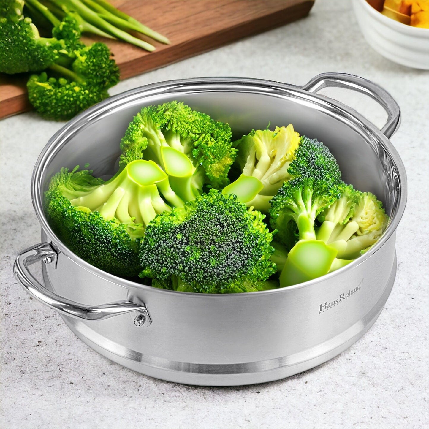 3-Tier Stainless Steel Steamer Pot with Lid Dumpling Steamer Pot for Cooking (3-tiered), Multi-Layer Cookware Pot, Food Vegetable Cooking Pan with Stackable Pan Insert for Vegetable, Dumpling, Meat, Dishwasher safe, Induction Safe (Silver, 10.56-qt. (10 L