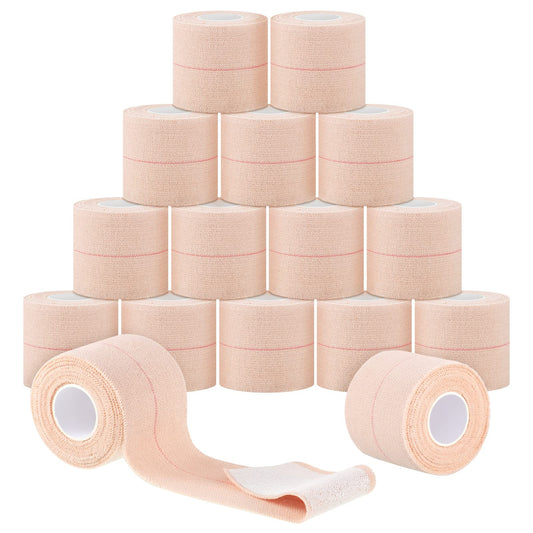 Nuanchu 16 Rolls Self Adhesive Elastic Bandage Wrap Breathable Flexible Stretch Sports Tape for Wrist Ankle Support, Cohesive Vet Wrap for Horse Pet(2 Inch x 5 Yard)