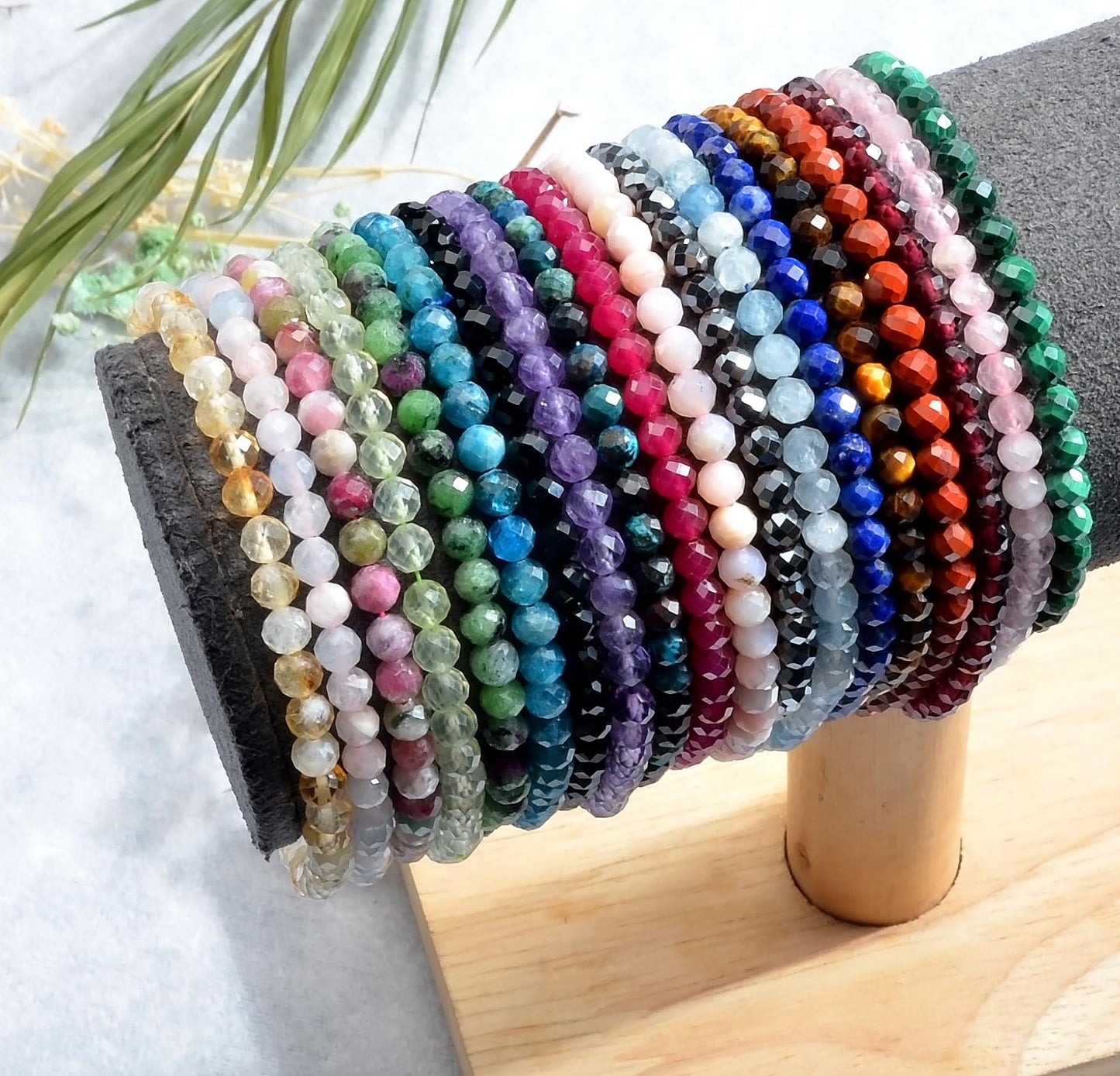 MASSIVE BEADS Natural Genuine Gemstone Beads Healing Crystal Chakra Reiki Jewelry Faceted Round Beads Bracelets (Chrysocolla, 3mm)