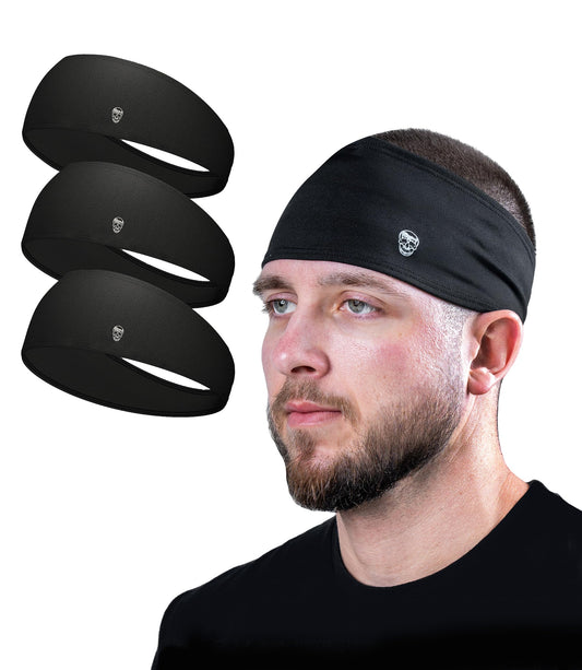 Gymreapers Sports Headband for Men & Women – Lightweight, Moisture-Wicking, Non-Slip Workout Sweatband with 4-Way Stretch, Breathable Running Headband for Gym, Yoga, and Outdoor Training