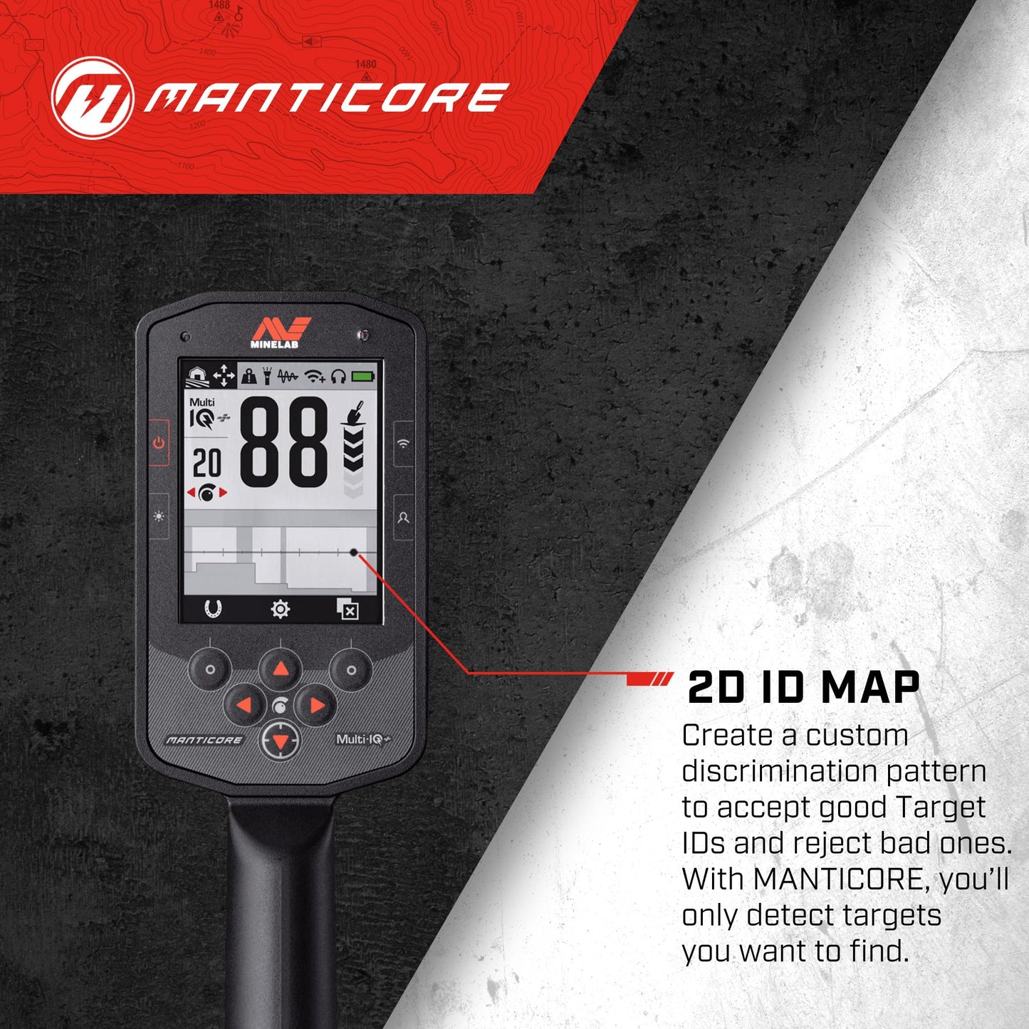 MINELAB MANTICORE Metal Detector Professional Bundle for Adults with PRO-FIND 40 Waterproof Pinpointer & Universal Metal Detector Carry Bag