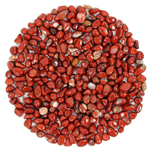 1.1lb Natural Red Jasper Crystal Chips-Red Jasper Healing Crystals Chips, Crushed Crystal Gemstones for Crafts, Beautiful Package for Gift