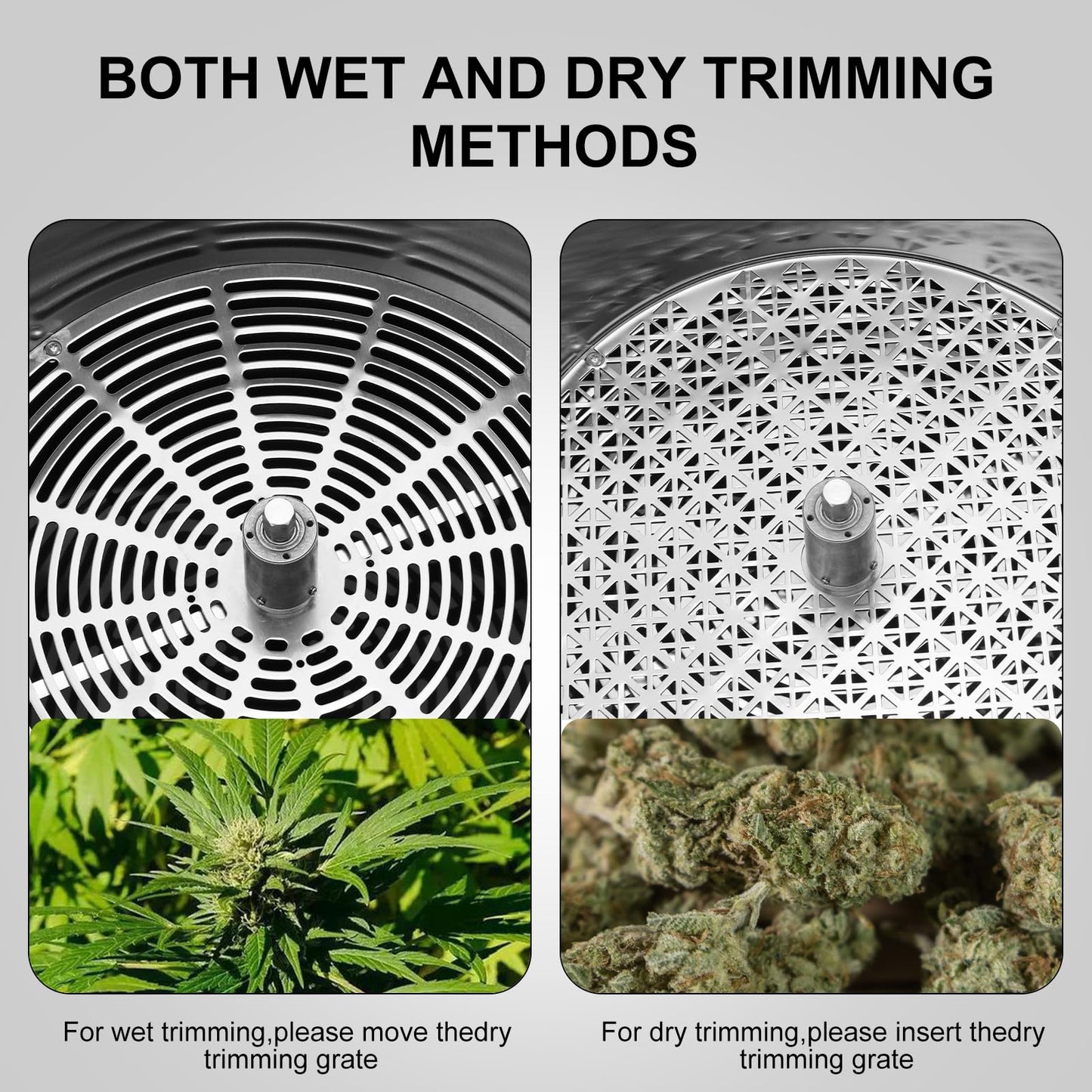 MELONFARM 16 Inch Pot-Style Electric Bud Leaf Trimmer Machine, Hydroponic Dry/Wet Trimming Reaper Bowl with Sharp Stainless Steel Blade, Automatic Spin Cutting, for Plant Bud and Flower