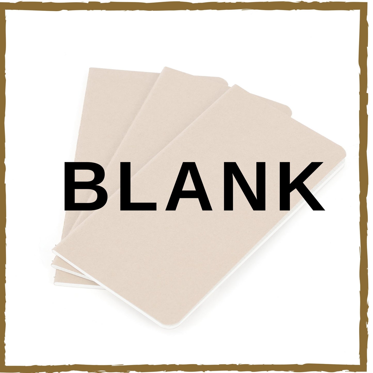 WANDERINGS A5 Blank Travelers Notebook Insert / A5 Journal Refill | 5.5" x 8.3" / 14cm x 21cm | 3 Booklets, 240 Blank Pages | Travelers Notebook Refills for Journals, Diaries, Planners