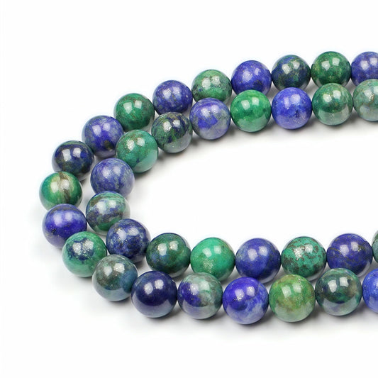 MJDCB 5A Natural Phoenix Lapis Lazuli Round Loose Beads for Jewelry Making DIY Bracelet Necklace 15'' (6mm)