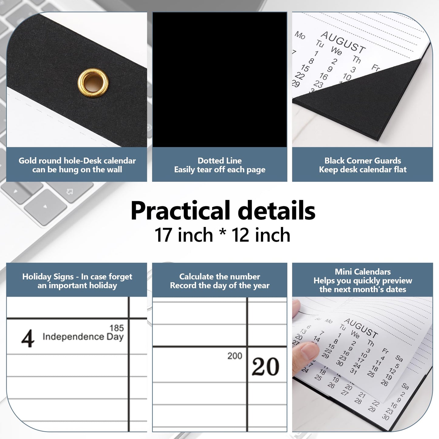 Desk Calendar 2026,January 2026 to June 2027,2026 Desk Calendar- 12x17",Calendar 2026-2027 as Office Calendar,Teacher 2026 Calendar (2 PACK)