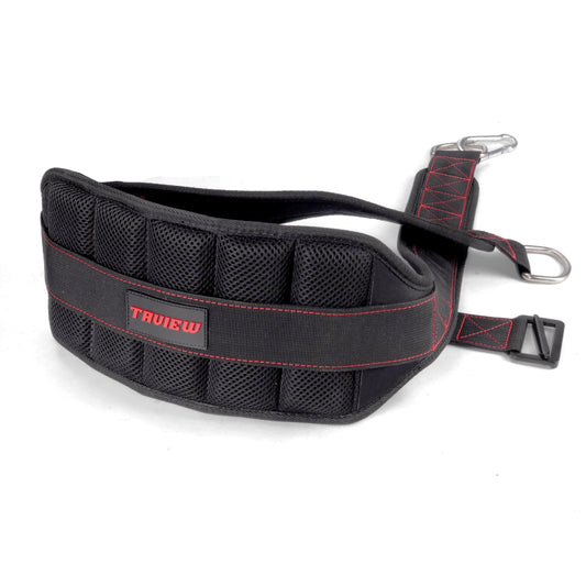 Belt For Belt Squats, Rack Attachment & Squat Machine, Weight Lifting&Powerlifting – Back Support, Low-Profile, Padded Hip & Thigh, Secure Buckle, Heavy Duty
