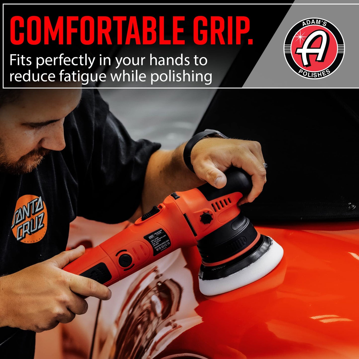 Adam's Polishes 9mm Dual Action Car Polisher (Polishing Kit) - Buffer Car Scratch Remover for Car Detailing | Includes Polish, Compound & Pads