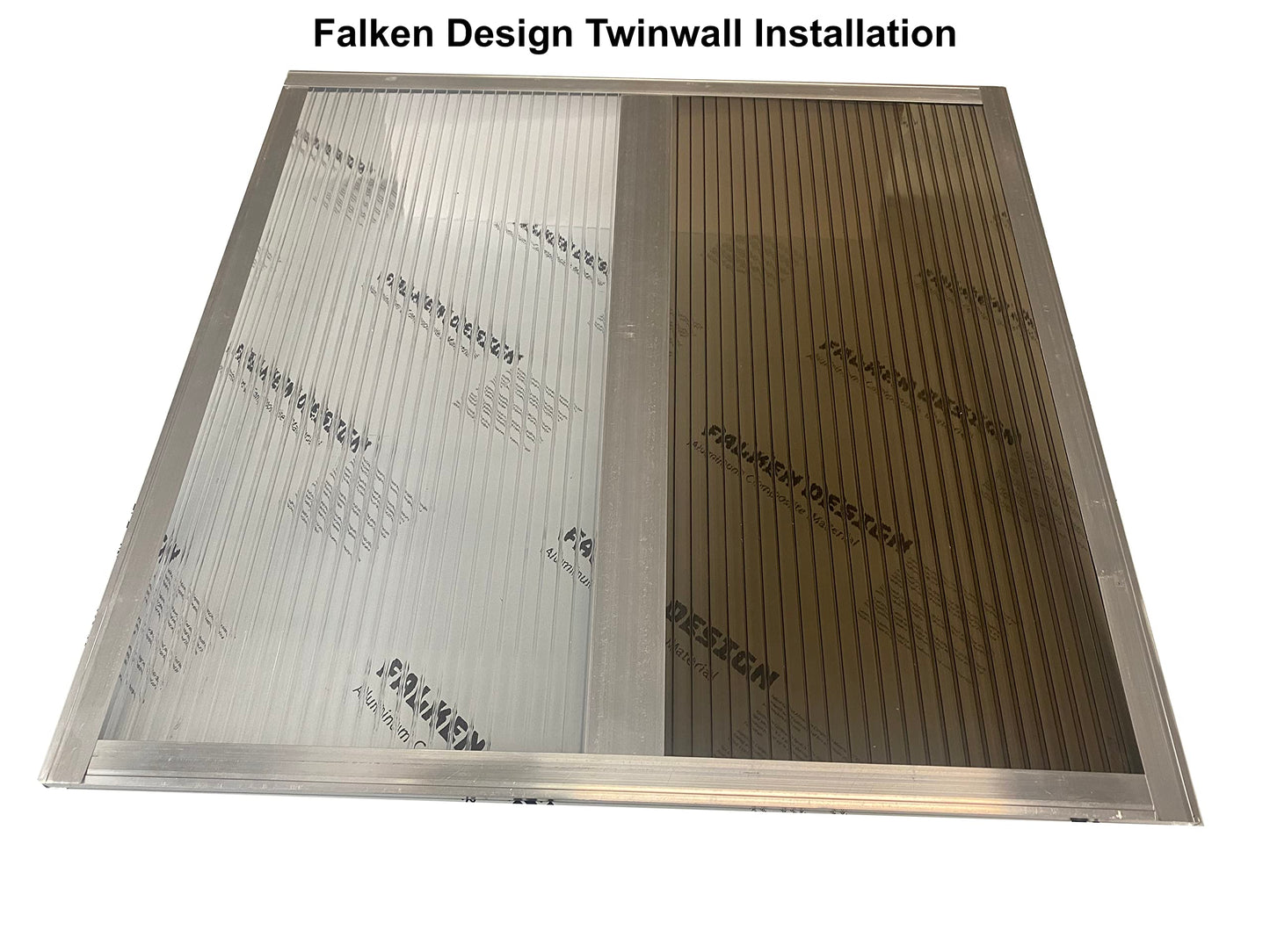Falken Design Polycarbonate Roof Panel Twinwall (Multiwall) Bronze 36 in. x 72 in. x 1/4 in. (6MM) Thick