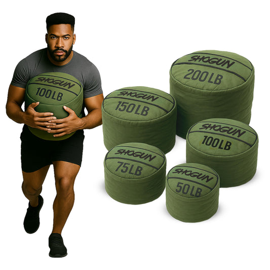 Shogun Sandbags for Working Out – Heavy Duty Workout Sandbag for Weight Training, Cross Training, Strongman, Fitness & Military Use – Adjustable Exercise Sand Bags for Full Body Training