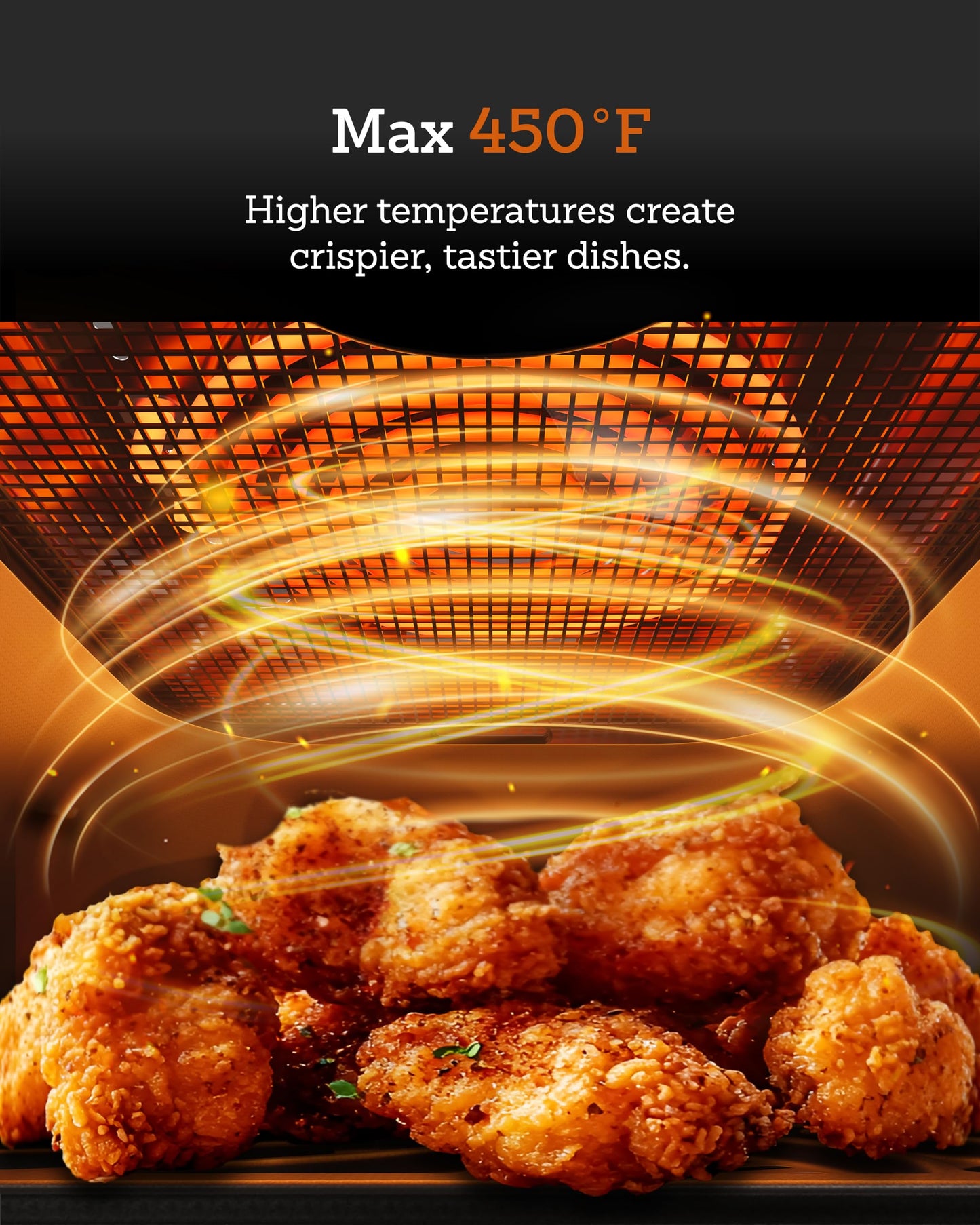 Air Fryer 6 Qt, All Metal Air Fryer, Stainless Steel Housing& Full Metal Inner Pot, PTFE and PFAS Free, 9 Digital One-Touch Cook Functions,120°F~450°F, 1700W