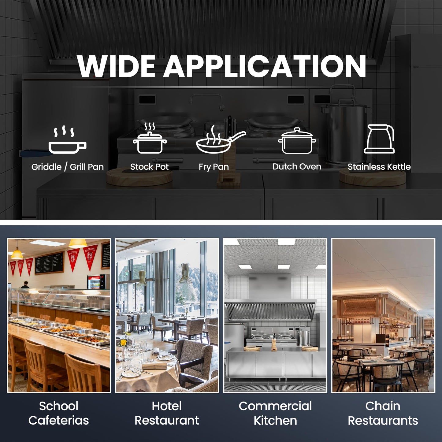 Commercial 60" Gas Range with Oven, 10 Open Burners and Under Full Size Oven 300000 BTU & 33000 Static Oven,NG/LPG Conversion kit, Manual Gas Valve,Freestanding Gas Range for Restaurants