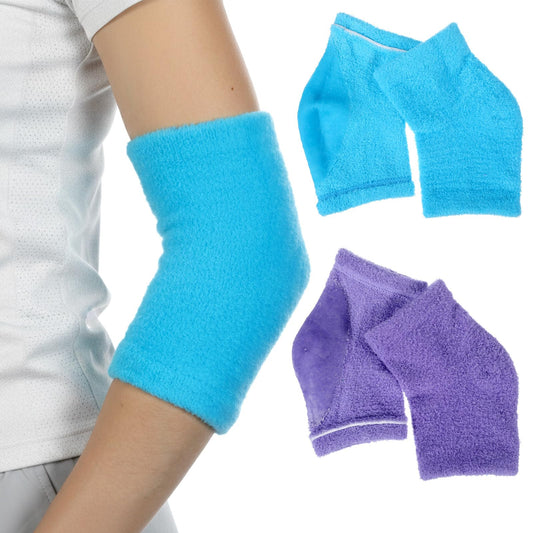 Classicseali 2 Pairs Elbow Moisturizing Sleeve,Elbow Pads for Women with Beauty Gel Moisturizing, Elbows Protectors for Elderly, for Moist Chapped Dry Skin Care,Cover Heel Socks,Elbows Sleeves