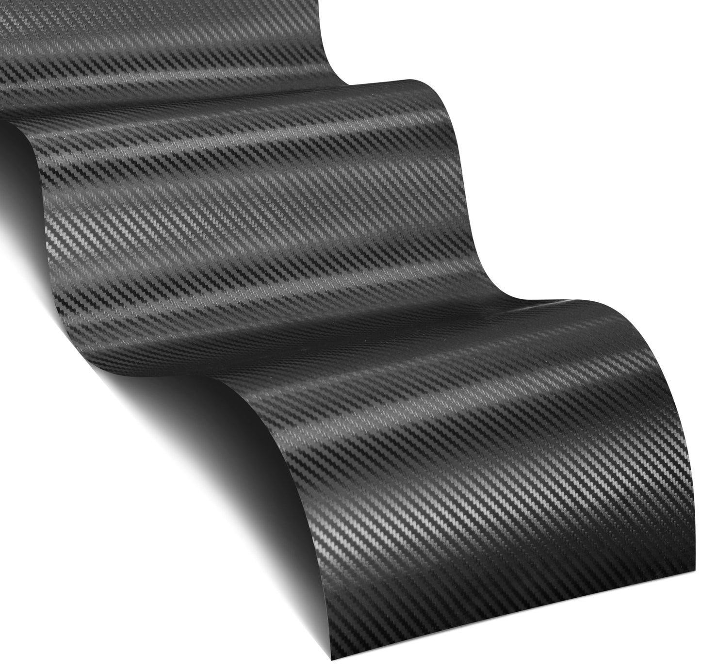 VViViD XPO Dry Deep Black 3D Carbon Fiber Vinyl Wrap Roll with Air Release Technology (20ft x 5ft)