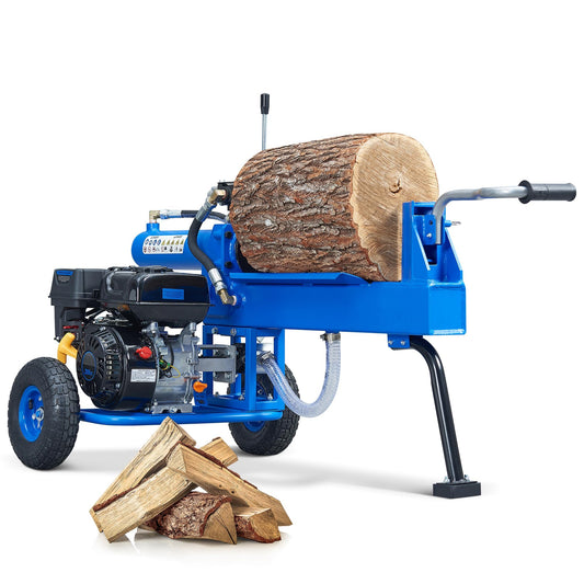 AidBuilt 20 Ton Portable Gas Log Splitter, 7HP Engine Wood Splitter with Dual-Gear Hydraulic Pump, Rapid Auto Return, Max Log Size 21"x16.5", Woodworking Machine for Wood Mill