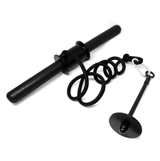 A2ZCARE Wrist and Forearm Blaster – Wrist Roller and Forearm Roller - Perfect for Strength Training and Workout – Fit 1-inch Standard Weight Plates (PVC Handle)