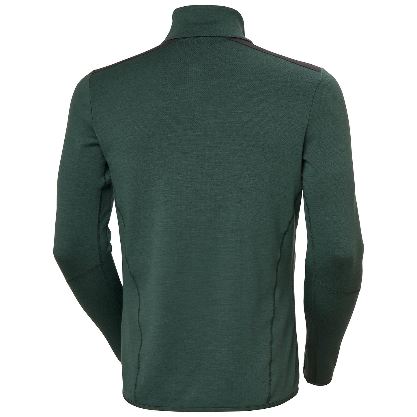 Helly-Hansen LIFA Merino Midlayer for Men - Warm & Breathable Wool Blend Pullover, Ideal for Outdoor Activities & Layering, 390 Jungle Green - L