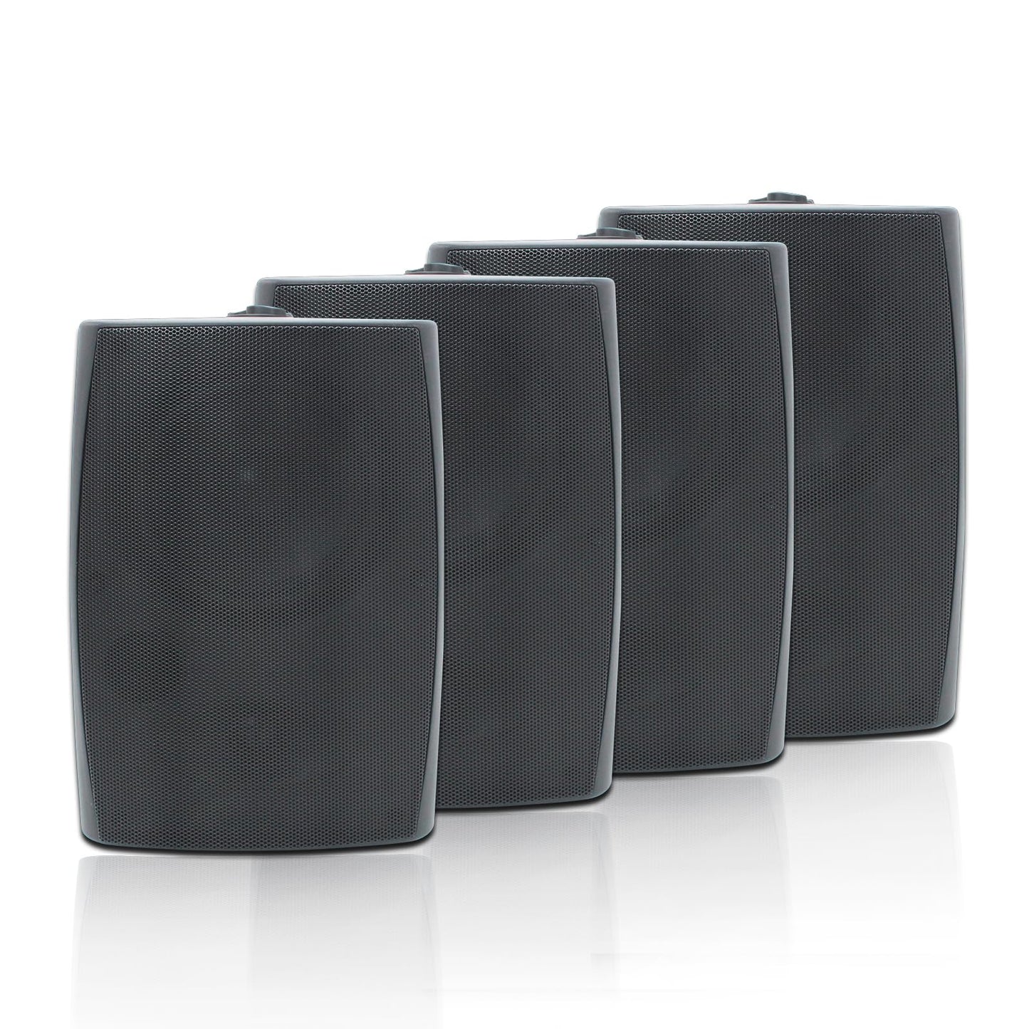 STUDIOFINIX 6.5 Inch Outdoor Speakers Wall-Mounted 800W - Waterproof and High-Performance Audio Solution for Indoor/Outdoor,Home,Patio,Garden,Backyard(4 Passive Speakers Bundle/Black)