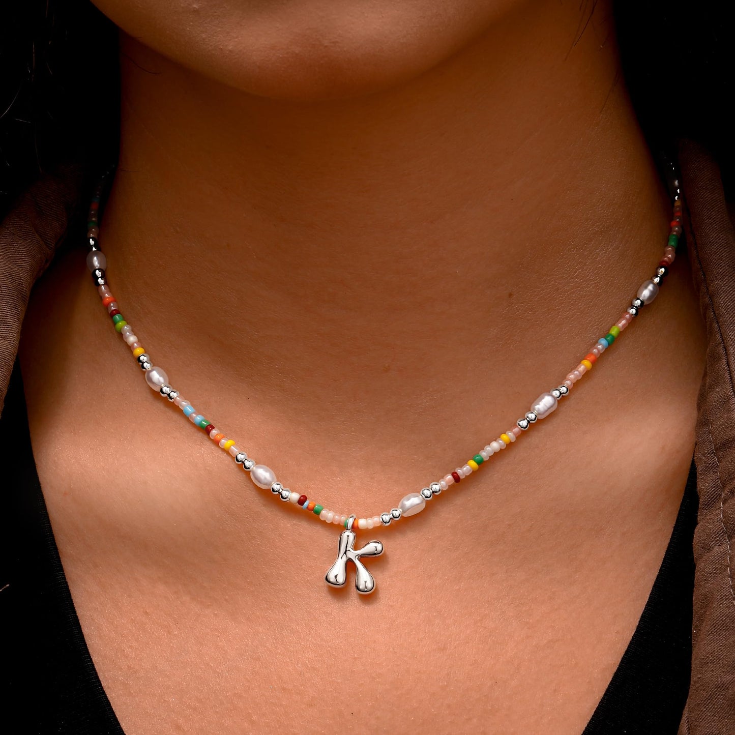 Ritach Initial Necklaces for Women Girls - Letter B Necklace Silver Initial Necklaces for Women Girls Gifts for 7 8 9 10 11 12 13 Year Old Girl Birthday Gifts for Teen Girl Gift Trendy Stuff