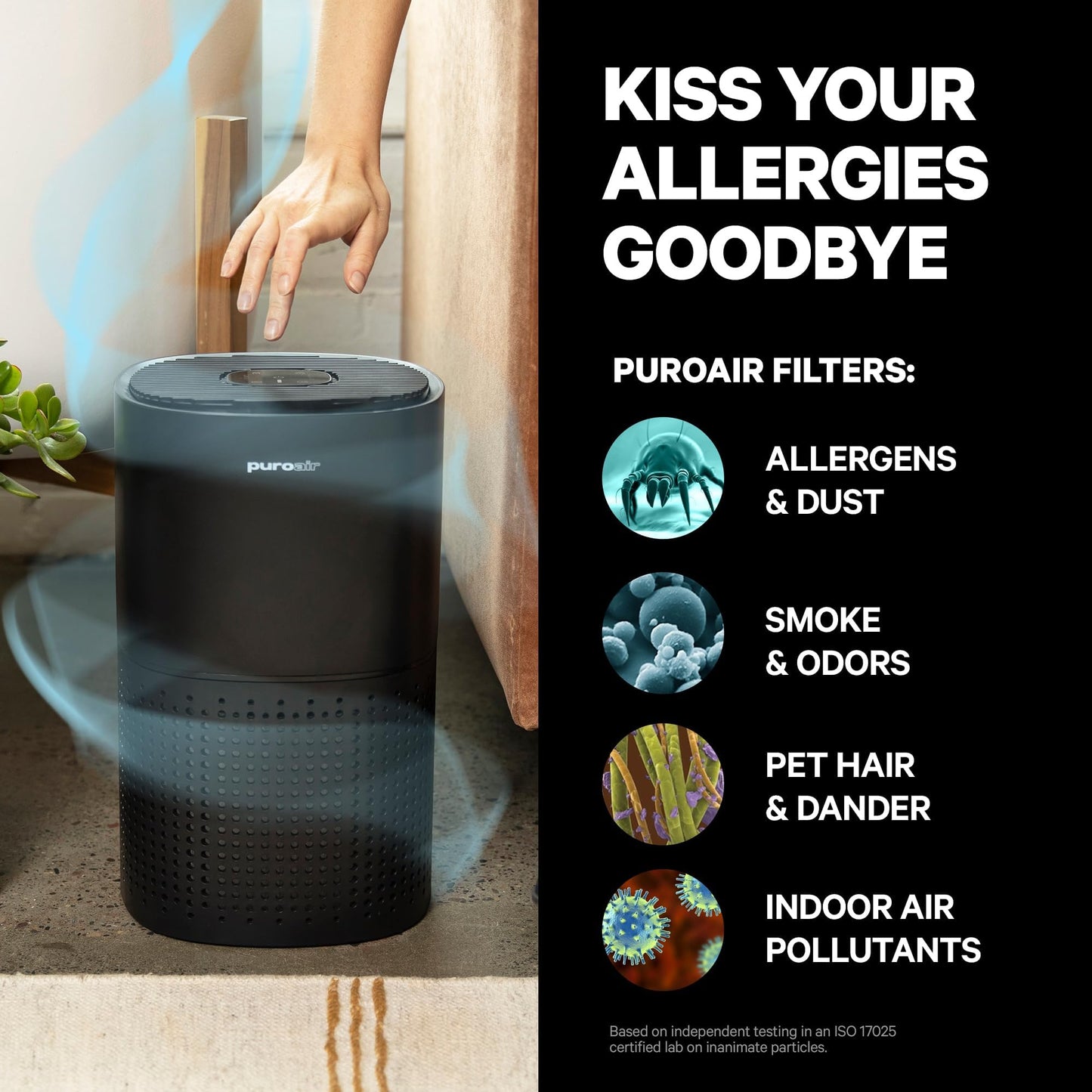 PuroAir 240 Replacement Filter - Genuine Puro Air 240 Filter Replacement - Official PuroAir Air Purifier HEPA Filter with CarbonTech Filters 99.9% of Pollen, Dust, Pet Dander, Smoke, Odors (2PK)