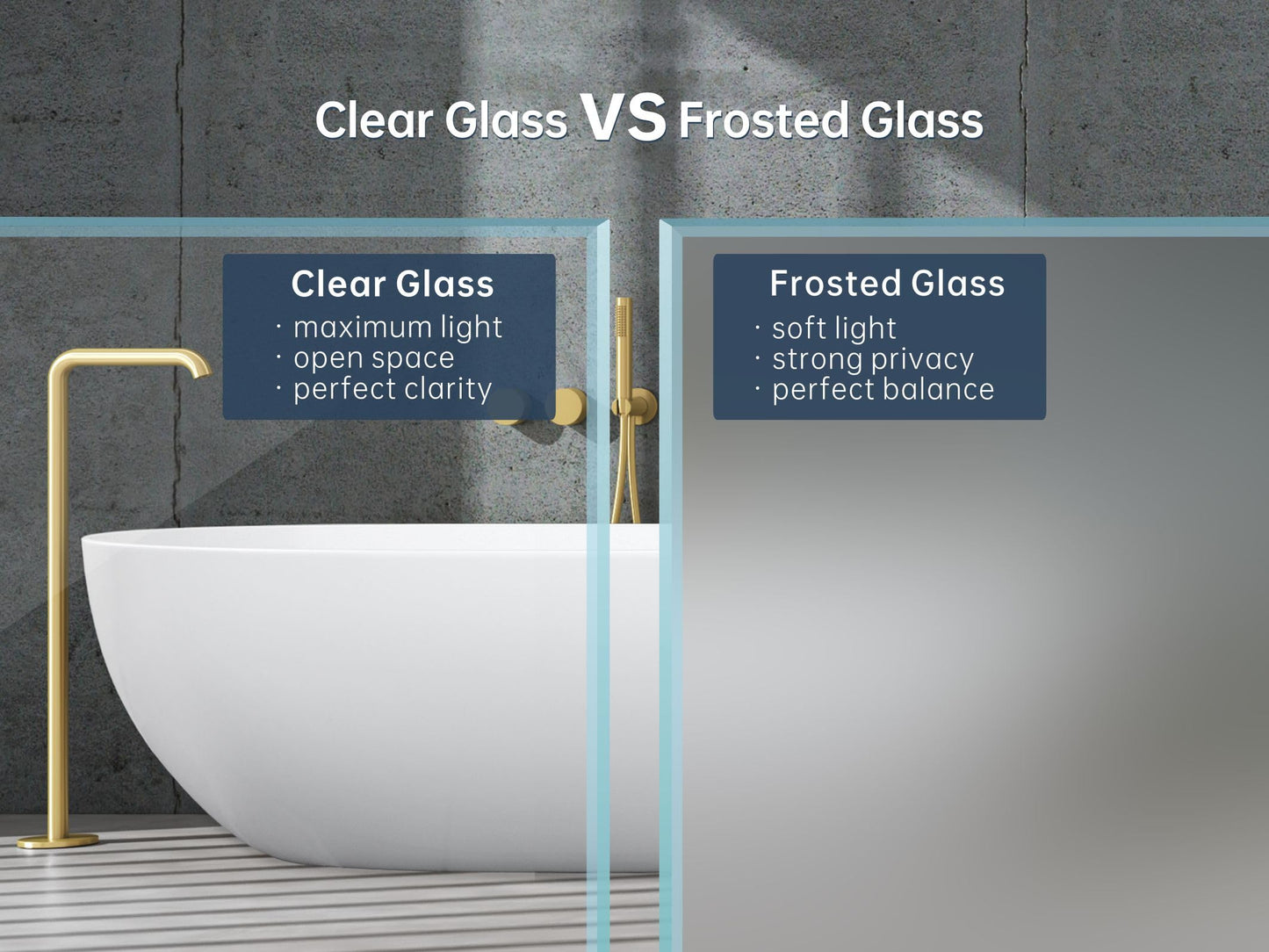 FELYL Frosted 72" Sliding Shower Door 67-72" W x 72" H, Chrome Finish, Single Sliding Door, Framed, 1/4" (6mm) SGCC Tempered Glass, Reversible Installation