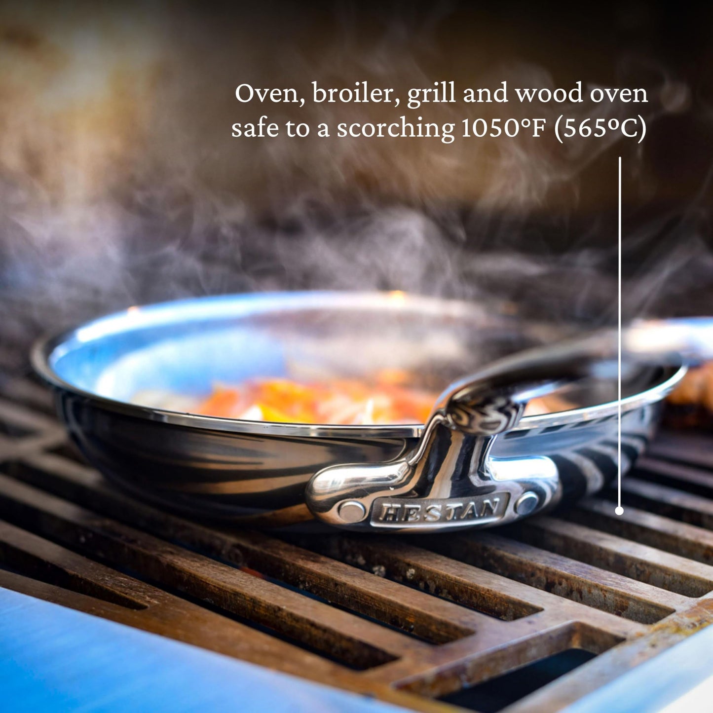 Hestan - NanoBond Collection - Titanium Stainless Steel 8.5-Inch Frying Pan - Toxin, PFAS, & Chemical Free Clean Cookware, Induction Cooktop Compatible