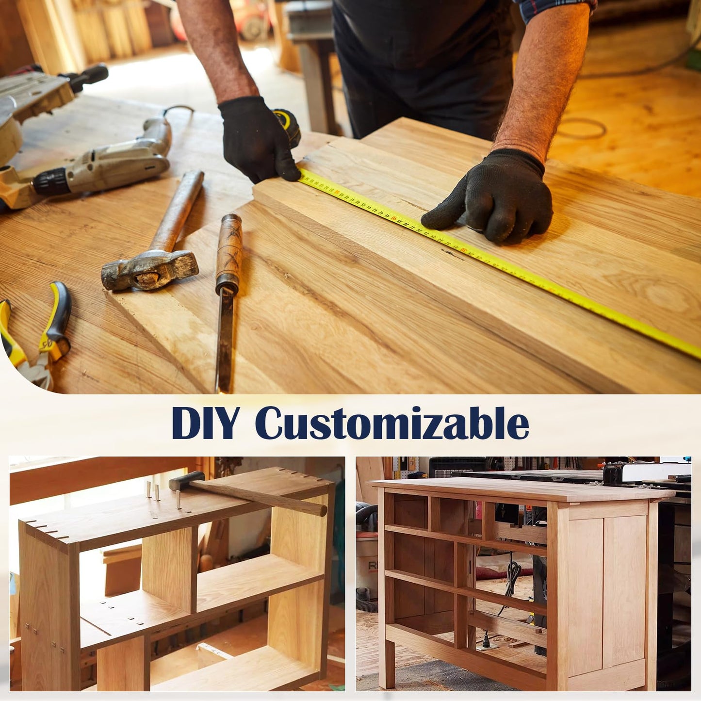 Solid Wood Butcher Block Countertop - Unfinished Birch Slab Counter Top Wooden Table Top for DIY Kitchen Island, Workbench, Washer Dryer, Coffee Bar Table, 72"x25"x1.5", 6FT
