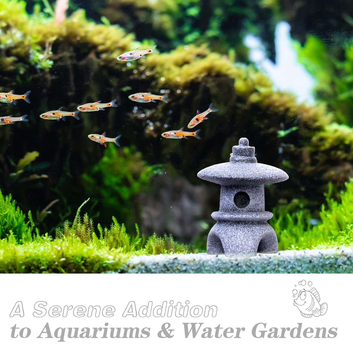 Cularve 4PCS Zen Garden Accessories – Miniature Japanese Rock Decor for Terrarium Decor, Fish Tank Decorations, Fairy Garden Decor, Desktop Bonsai, and Meditation Gifts