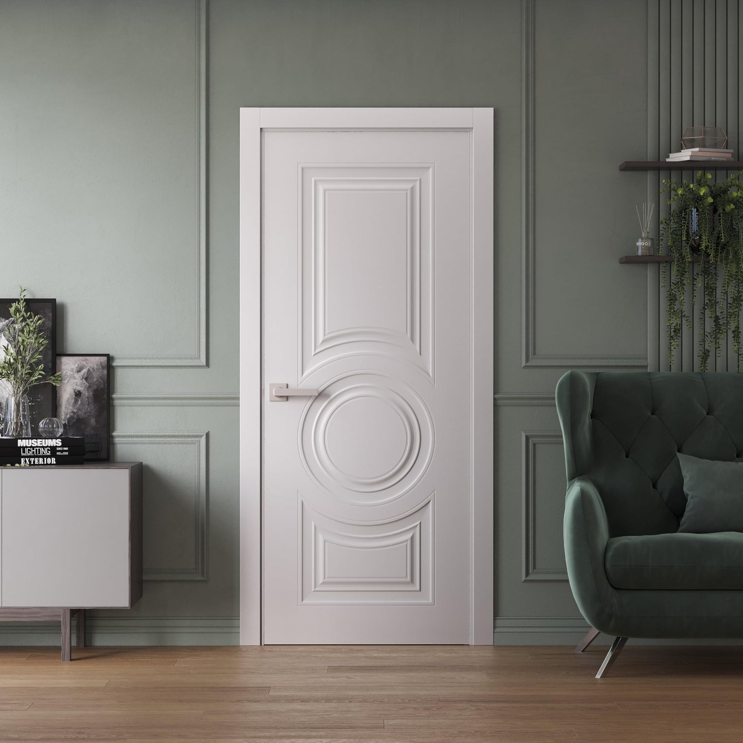 SARTODOORS Slab Door Panel 36 x 80 inches | Base 7801 White | Bathroom Bedroom Doors